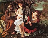 Caravaggio Canvas Paintings - Rest on Flight to Egypt